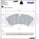Delphi | Bremsbelagsatz, Scheibenbremse | LP2117