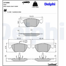 Delphi | Bremsbelagsatz, Scheibenbremse | LP1686 Delphi | Bremsbelagsatz, Scheibenbremse | LP1686