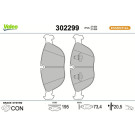 Valeo Bremsbelagsatz, Scheibenbremse ESSENTIAL 302299