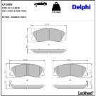 Delphi Bremsbelagsatz, Scheibenbremse LP1853 Delphi Bremsbelagsatz, Scheibenbremse LP1853