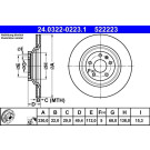 ATE | Bremsscheibe | 24.0322-0223.1