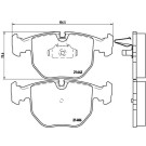 Brembo | Bremsbelagsatz, Scheibenbremse | P 06 021