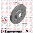 Zimmermann | Bremsscheibe | 250.1377.52