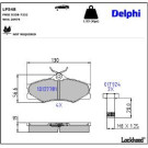 Delphi Bremsbelagsatz, Scheibenbremse LP548