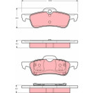GDB1477 Bremsbelagsatz, Scheibenbremse