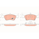 GDB3163 Bremsbelagsatz, Scheibenbremse COTEC GDB3163 Bremsbelagsatz, Scheibenbremse COTEC
