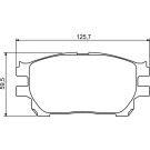 BOSCH Bremsbelagsatz, Scheibenbremse 0 986 494 212