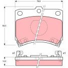 GDB773 Bremsbelagsatz, Scheibenbremse GDB773 Bremsbelagsatz, Scheibenbremse