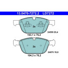 Bremsbelagsatz, Scheibenbremse ATE Ceramic 13.0470-7272.2