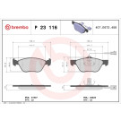 Brembo | Bremsbelagsatz, Scheibenbremse | P 23 116