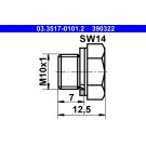 ATE | Verschlussschraube, Hauptbremszylinder | 03.3517-0101.2