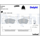 Delphi | Bremsbelagsatz, Scheibenbremse | LP2014
