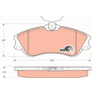 GDB1295 Bremsbelagsatz, Scheibenbremse COTEC