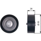T36414 Umlenk-/Führungsrolle, Keilrippenriemen DriveAlign™