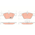 GDB1559 Bremsbelagsatz, Scheibenbremse COTEC GDB1559 Bremsbelagsatz, Scheibenbremse COTEC