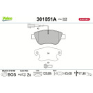 Valeo | Bremsbelagsatz, Scheibenbremse | 301051A