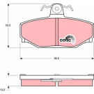 GDB442 Bremsbelagsatz, Scheibenbremse COTEC