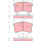 GDB3126 Bremsbelagsatz, Scheibenbremse GDB3126 Bremsbelagsatz, Scheibenbremse