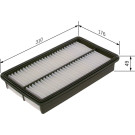 BOSCH F 026 400 495 Luftfilter