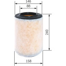 BOSCH F 026 400 298 Luftfilter