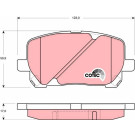 TRW Bremsbelagsatz, Scheibenbremse COTEC GDB3315 TRW Bremsbelagsatz, Scheibenbremse COTEC GDB3315