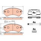 GDB2072 Bremsbelagsatz, Scheibenbremse GDB2072 Bremsbelagsatz, Scheibenbremse