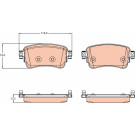 GDB2166 Bremsbelagsatz, Scheibenbremse GDB2166 Bremsbelagsatz, Scheibenbremse