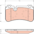 GDB1711 Bremsbelagsatz, Scheibenbremse GDB1711 Bremsbelagsatz, Scheibenbremse