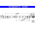 ATE | Bremsschlauch | 83.7838-0377.3