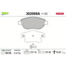 Valeo | Bremsbelagsatz, Scheibenbremse | 302069A