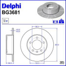 Delphi Bremsscheibe BG3681 Delphi Bremsscheibe BG3681