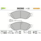 Valeo Bremsbelagsatz, Scheibenbremse ESSENTIAL 302263
