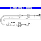 24.3728-0332.2 Seilzug, Kupplungsbetätigung 24.3728-0332.2 Seilzug, Kupplungsbetätigung