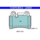 Bremsbelagsatz, Scheibenbremse ATE Ceramic 13.0470-4834.2
