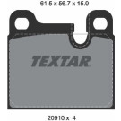 Textar | Bremsbelagsatz, Scheibenbremse | 2091001