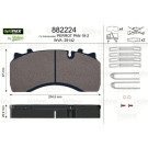 Valeo | Bremsbelagsatz, Scheibenbremse | 882224