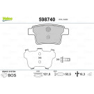 Valeo | Bremsbelagsatz, Scheibenbremse | 598740