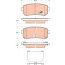 GDB3474 Bremsbelagsatz, Scheibenbremse COTEC GDB3474 Bremsbelagsatz, Scheibenbremse COTEC