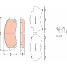 GDB3469 Bremsbelagsatz, Scheibenbremse GDB3469 Bremsbelagsatz, Scheibenbremse