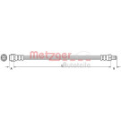 Metzger | Bremsschlauch | 4110922