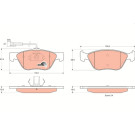 GDB1212 Bremsbelagsatz, Scheibenbremse COTEC