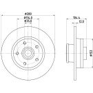 Hella | Bremsscheibe | 8DD 355 125-281