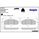 Delphi Bremsbelagsatz, Scheibenbremse LP2011