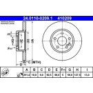 24.0110-0209.1 Bremsscheibe 24.0110-0209.1 Bremsscheibe