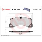 Brembo | Bremsbelagsatz, Scheibenbremse | P 65 017