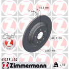 Zimmermann | Bremsscheibe | 610.3714.52