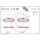 Brembo | Bremsbelagsatz, Scheibenbremse | P 23 069