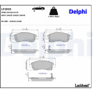 Delphi | Bremsbelagsatz, Scheibenbremse | LP2093
