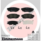 Zimmermann | Bremsbelagsatz, Scheibenbremse | 22434.145.2