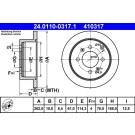 24.0110-0317.1 Bremsscheibe 24.0110-0317.1 Bremsscheibe
